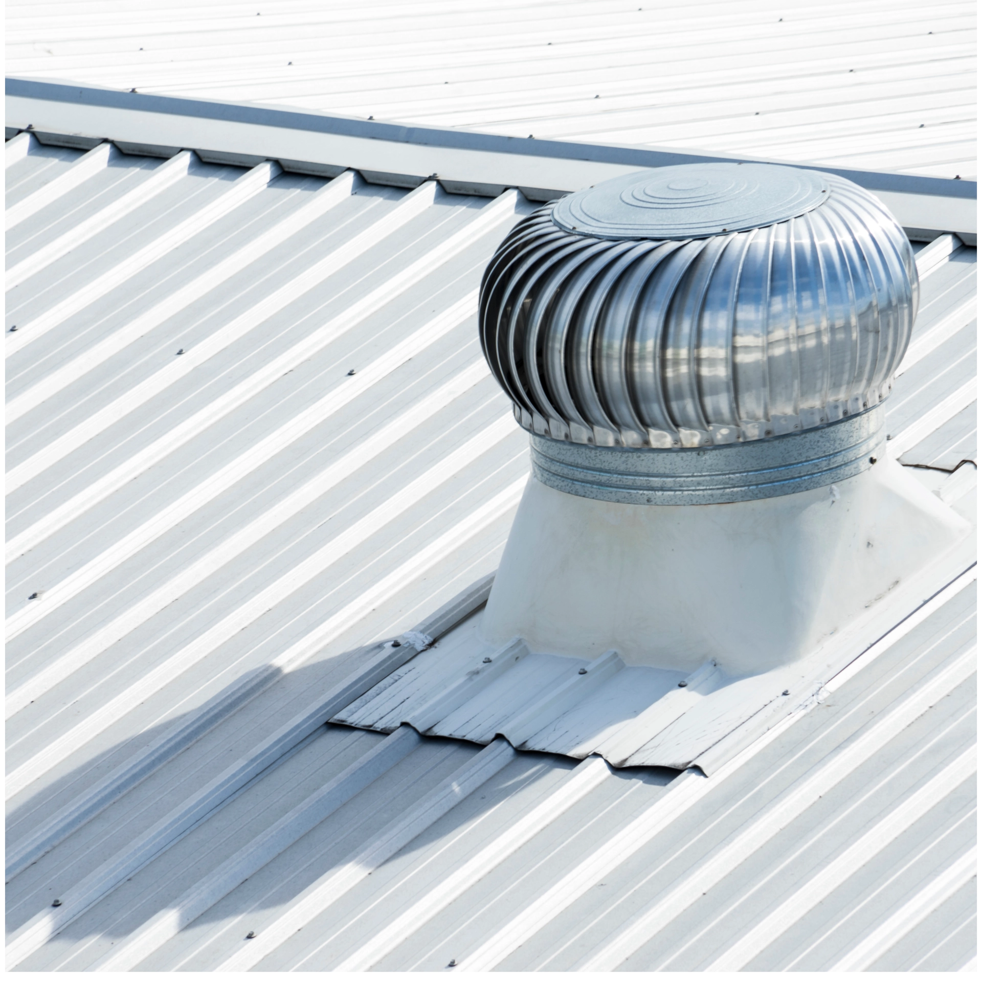 Roof coating application to protect metal sheeting and cut edges